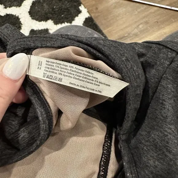 Free People Movement Infinity T-Back Sports Bra Top Women’s Size Medium Charcoal - Picture 6 of 6